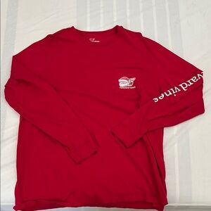 Vineyard Vines Red Long Sleeve Tee